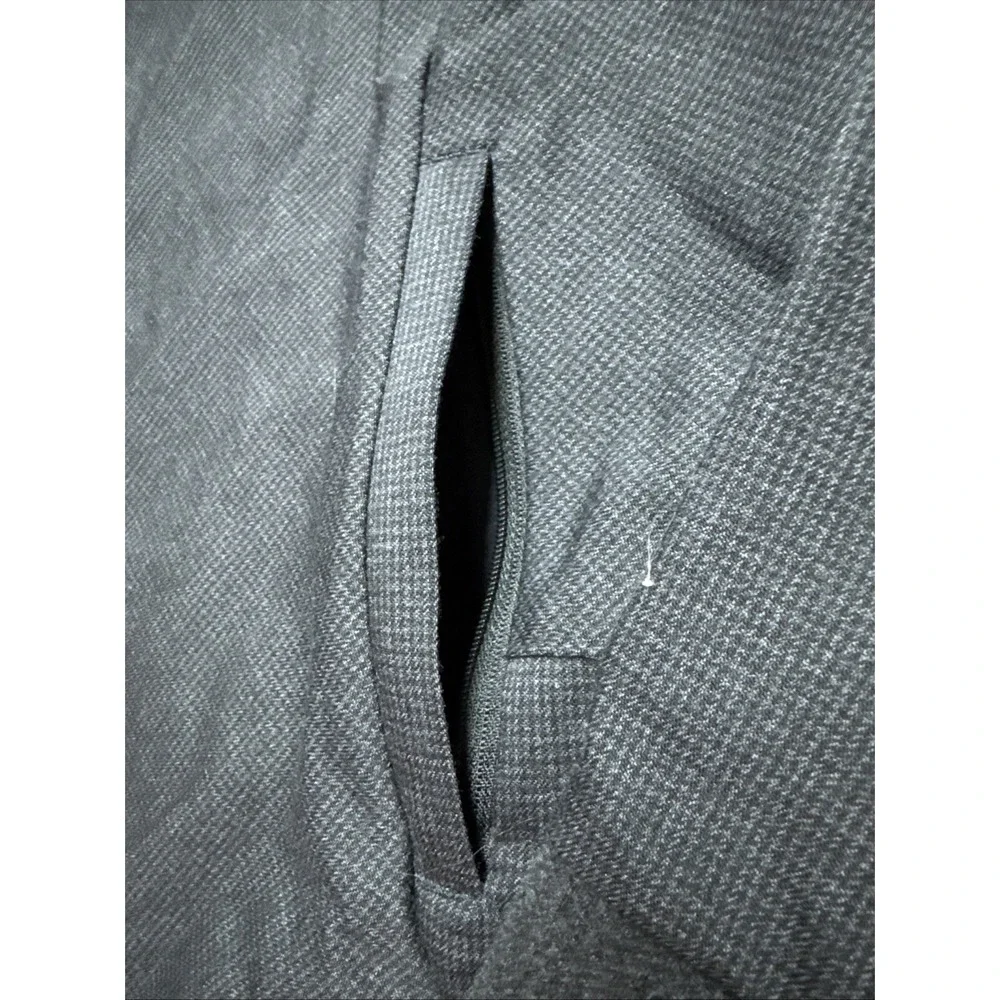 Craft Atlantic Men's Sweater Sz Large Gray Wool Blend Italy Made Zip Pockets‎